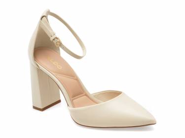 Pantofi ALDO albi - MILLGATE110 - din piele naturala
