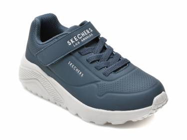 Pantofi sport SKECHERS bleumarin - UNO LITE - din piele ecologica