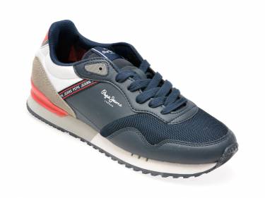 Pantofi PEPE JEANS bleumarin - MS30991 - din piele ecologica