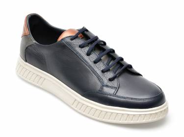 Pantofi sport bleumarin - EF426 - din piele naturala