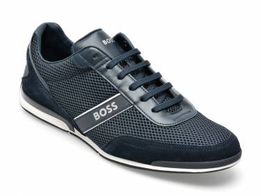 Pantofi sport BOSS bleumarin - 3233 - din material textil