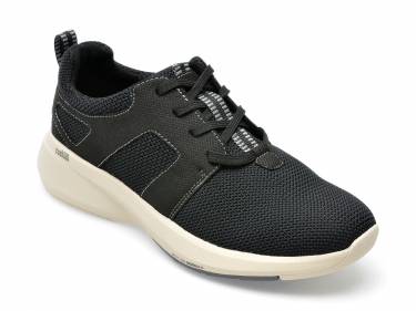 Pantofi sport CLARKS bleumarin - LEHMAN TIE 0912 - din material textil