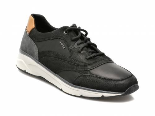 Pantofi sport GEOX negri - U16CZA - din piele naturala