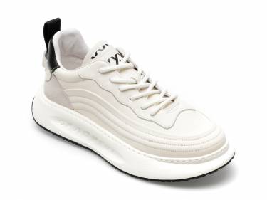 Pantofi sport GRYXX albi - 22037 - din piele naturala