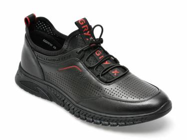 Pantofi sport GRYXX negri - E620010 - din piele naturala