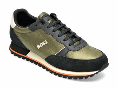Pantofi sport HUGO BOSS kaki - 152 - din material textil