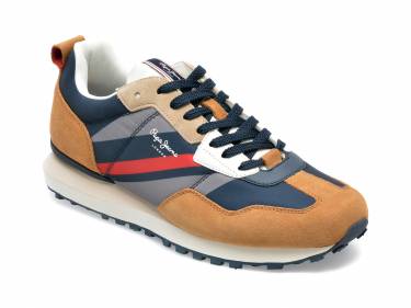 Pantofi sport PEPE JEANS bleumarin - MS30944 - din material textil