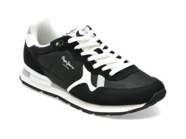 Pantofi sport PEPE JEANS negri - MS30924 - din material textil