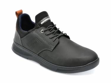Pantofi sport SALAMANDER negri - 60401 - din piele naturala