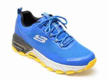 Pantofi sport SKECHERS albastri - MAX PROTECT - din material textil