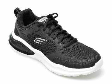 Pantofi sport SKECHERS negri - AIR CUSHIONING - din material textil