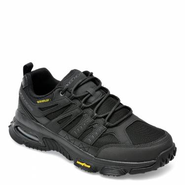 Pantofi sport SKECHERS negri - SKECH-AIR ENVOY - din material textil si pvc