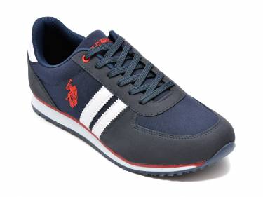 Pantofi sport US POLO ASSN bleumarin - PLUS2FX - din material textil si piele ecologica