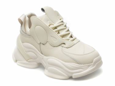 Pantofi EPICA albi - 893 - din piele naturala