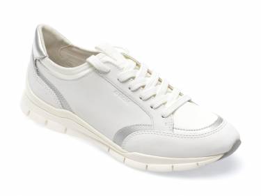 Pantofi GEOX albi - D35F2B - din piele ecologica