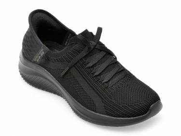 Pantofi SKECHERS negri - ULTRA FLEX 3 - din material textil