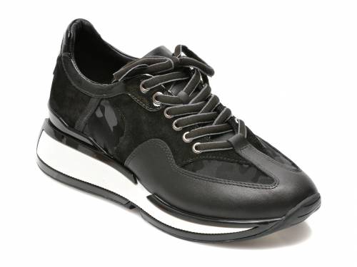 Pantofi sport EPICA negri - 3745056 - din piele naturala
