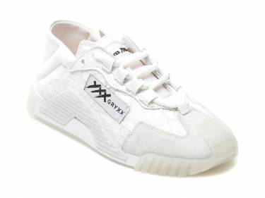 Pantofi sport GRYXX albi - MK1191 - din material textil