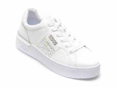 Pantofi sport LIU JO albi - SILV85 - din piele ecologica