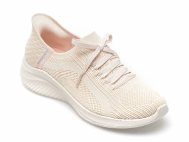 Pantofi sport SKECHERS nude - ULTRA FLEX 30 - din material textil