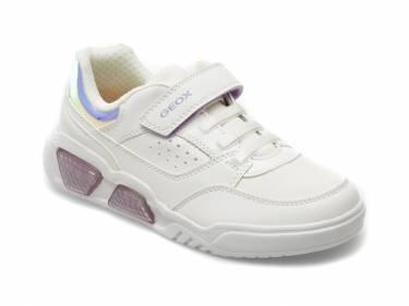 Pantofi GEOX albi - J35HPA - din piele ecologica