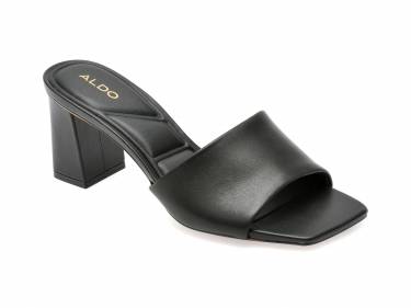 Papuci ALDO negre - VIDISH001 - din piele naturala