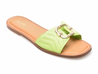 Papuci ALDO verzi - QELAJAR330 - din piele ecologica