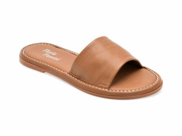 Papuci FLAVIA PASSINI maro - 232305 - din piele naturala
