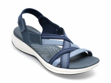 Sandale CLARKS bleumarin - MIRA IVY 0912 - din material textil