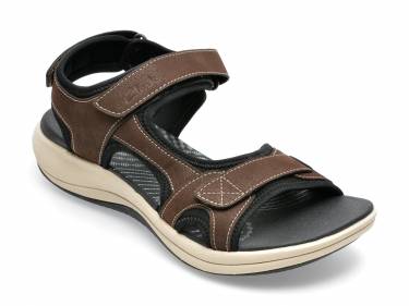 Sandale CLARKS maro - MIRA BAY 0912 - din material textil