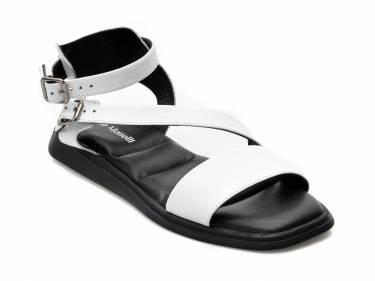 Sandale FABIO MONELLI albe - 691 - din piele naturala