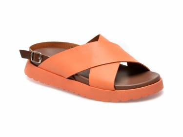 Sandale GRYXX portocalii - 210825 - din piele naturala