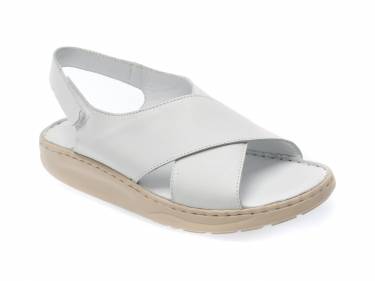 Sandale IMAGE albe - 253 - din piele naturala
