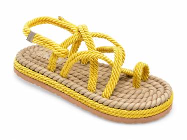 Sandale IMAGE galbene - 2022 - din material textil