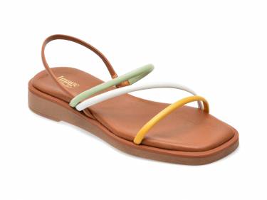 Sandale IMAGE multicolor - CAMILA - din piele naturala