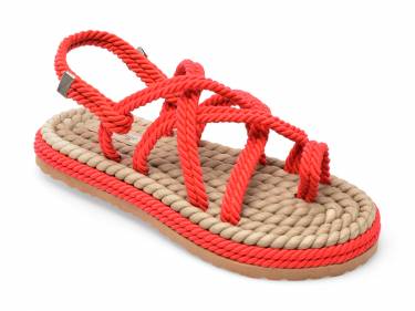 Sandale IMAGE rosii - 2022 - din material textil
