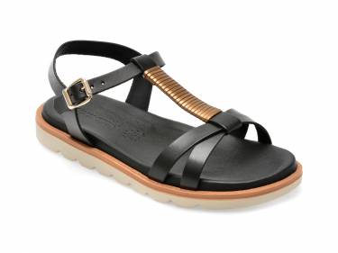 Sandale negre - 54801 - din piele naturala