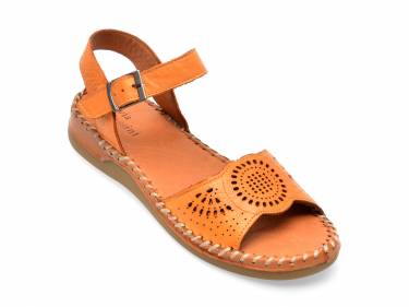 Sandale FLAVIA PASSINI portocalii - V17001 - din piele naturala