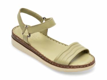 Sandale PASS COLLECTION verzi - 808 - din piele naturala
