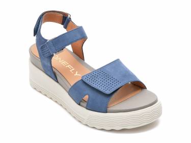 Sandale STONEFLY albastre - PARKY15 - din nabuc
