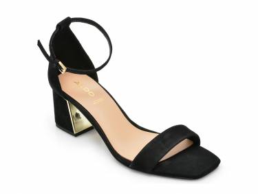 Sandale ALDO negre - KEDEAVIEL001 - din nabuc