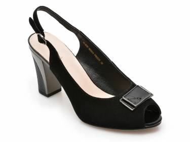 Sandale EPICA negre - MX854 - din piele intoarsa